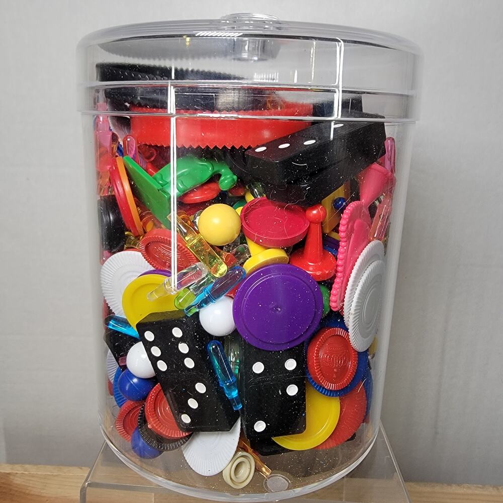 Mystery Plastic Jar of Variety Game Pieces